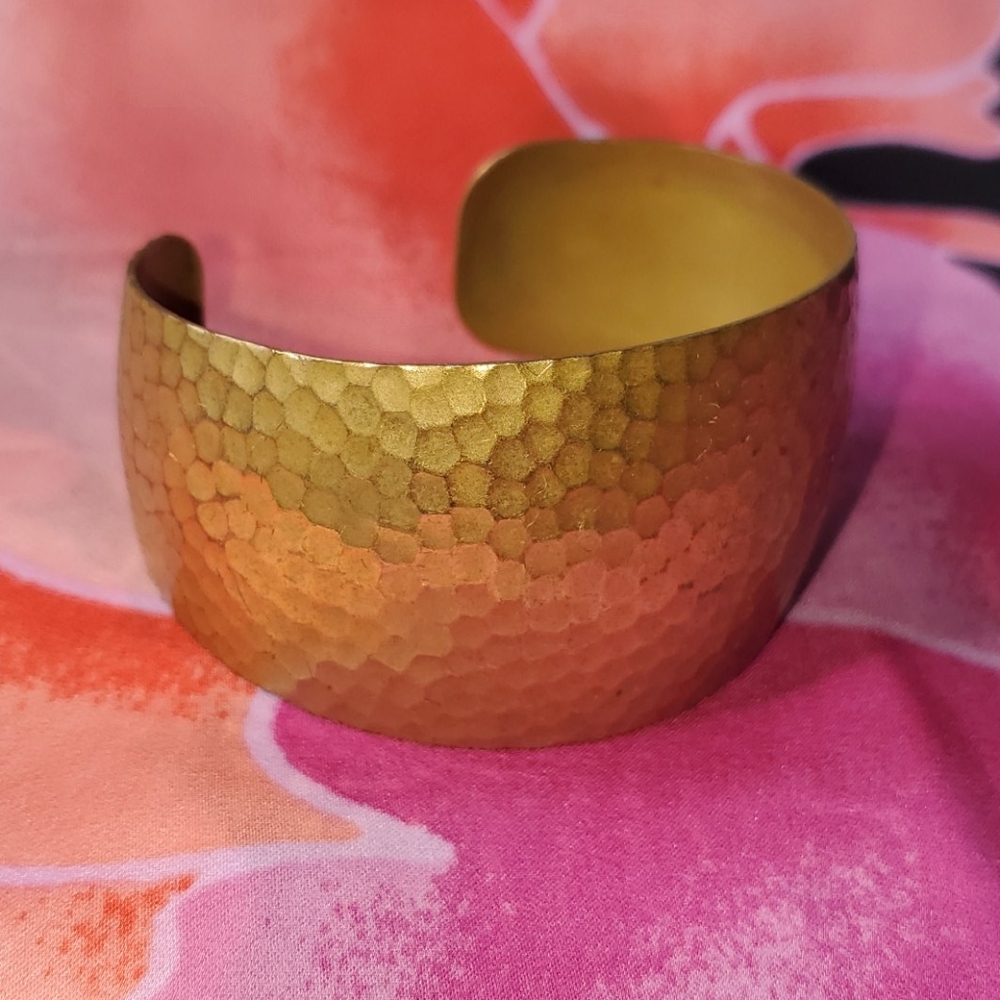 Hammered Brass bangle